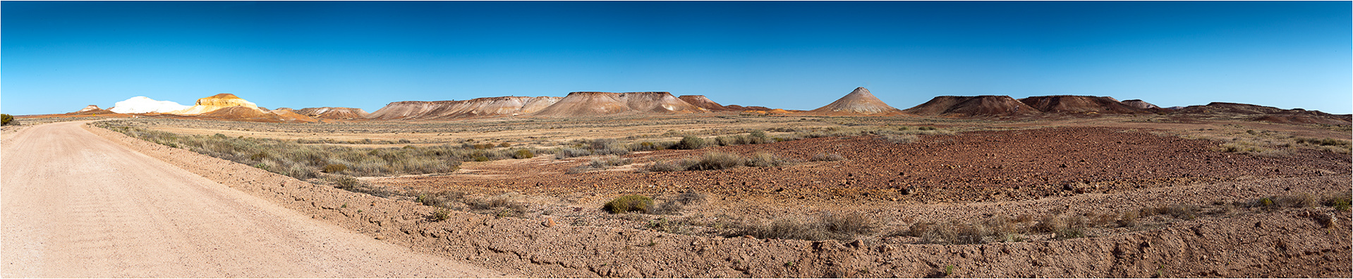 Panoramic of the Kanku- Breakaways Conservation Park, South Australia