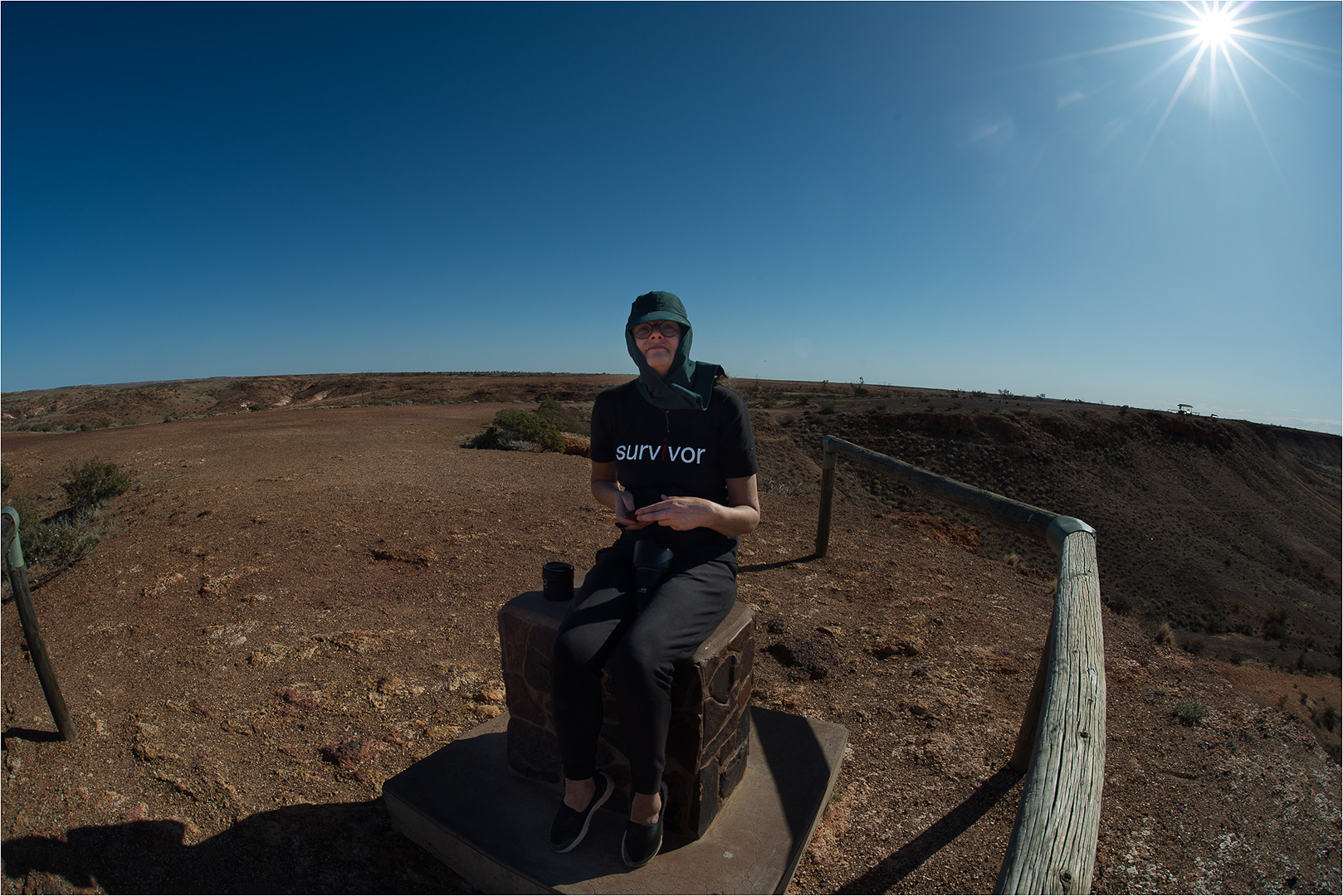 Mim at the Kanku- Breakaways Conservation Park, South Australia