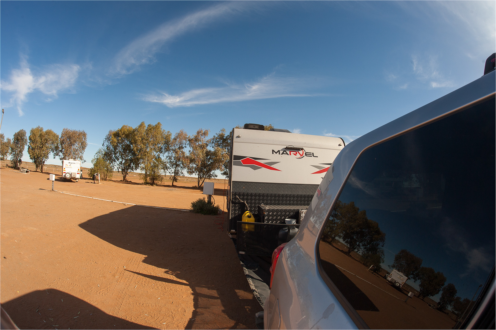 William Creek Hotel Van park on the Oodnadatta Track