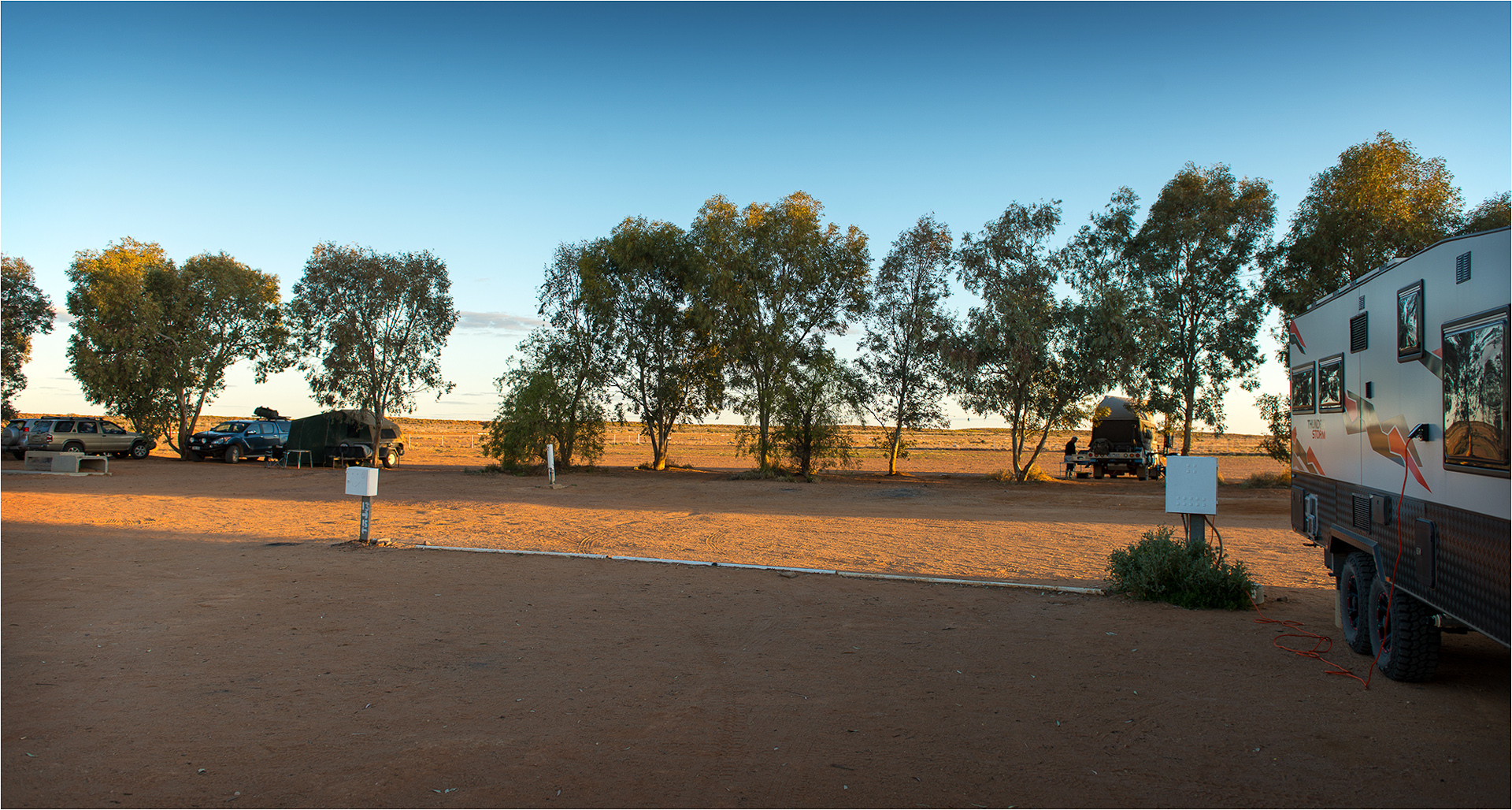 William Creek Van park on the Oodnadatta Track, S/A